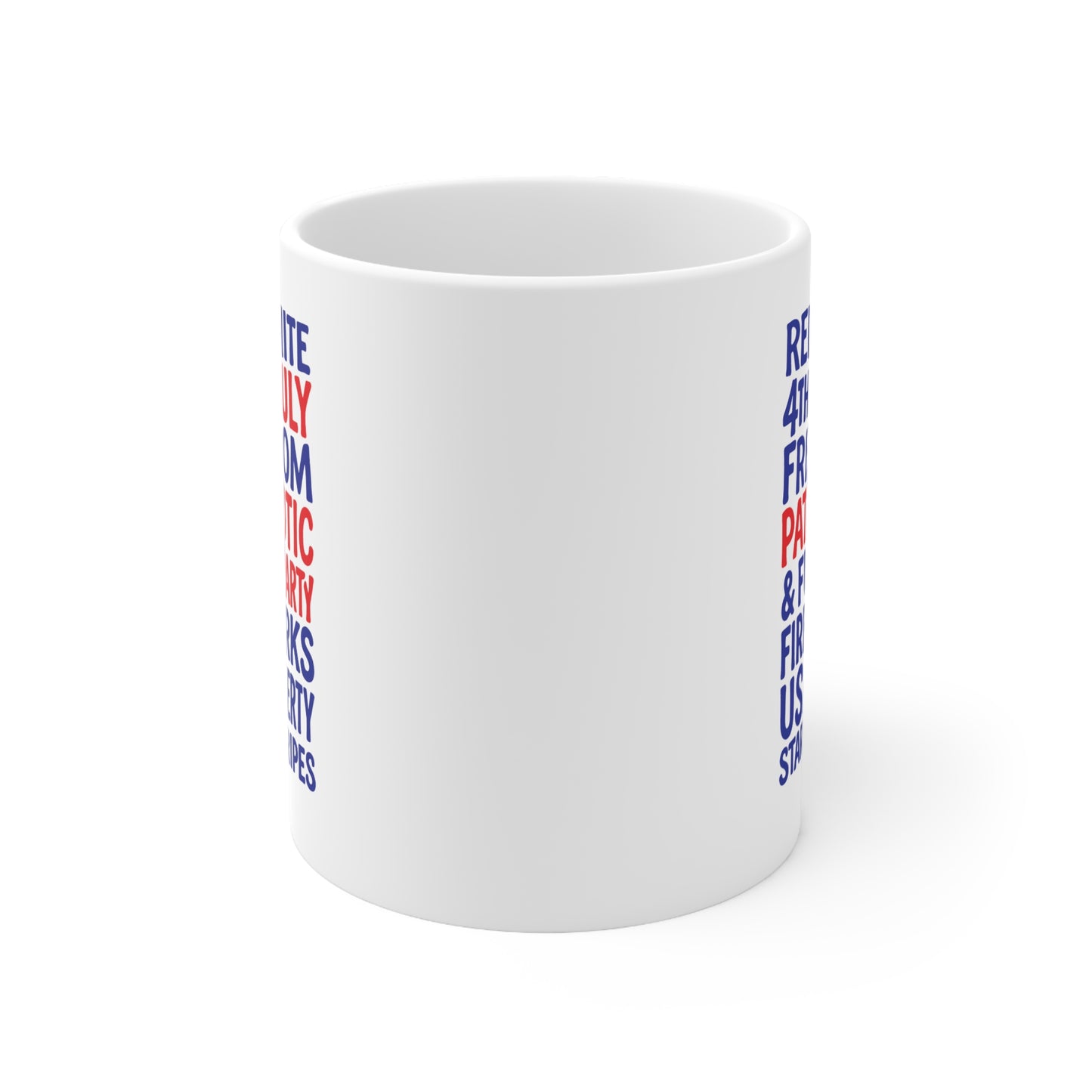 4th of July Words 11oz Ceramic Mug