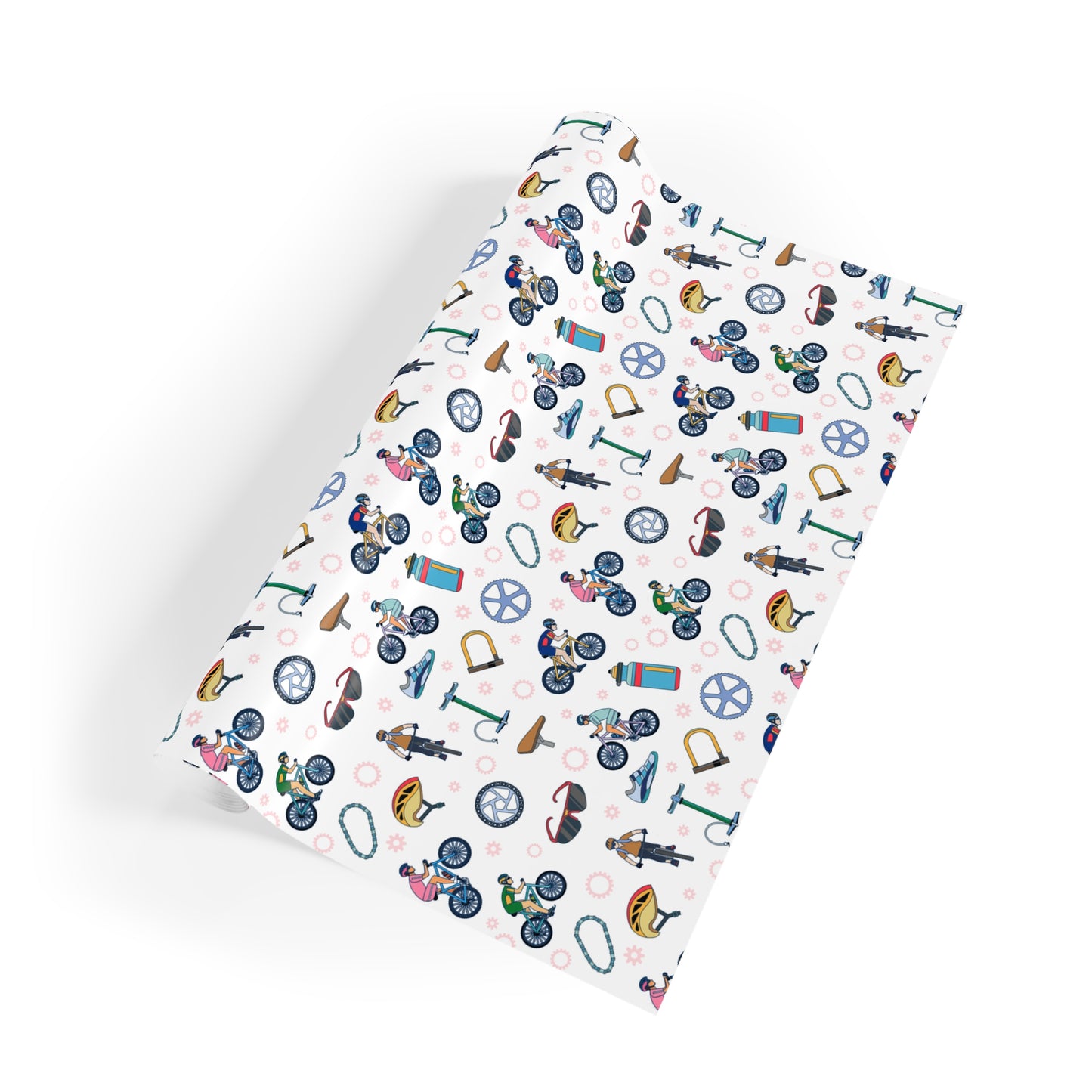 Mountain Biking Print Gift Wrapping Paper Roll