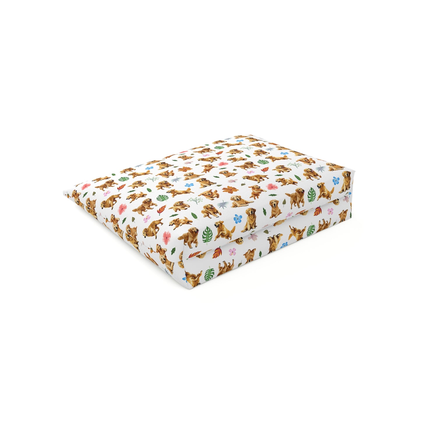Golden Retriever Print Cotton Cosmetic Bag/Make up Organizer & Travel Pouch