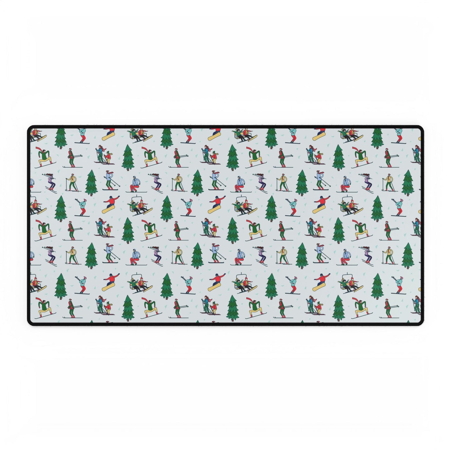 Ski Winter Landscape Themed Desk Mat