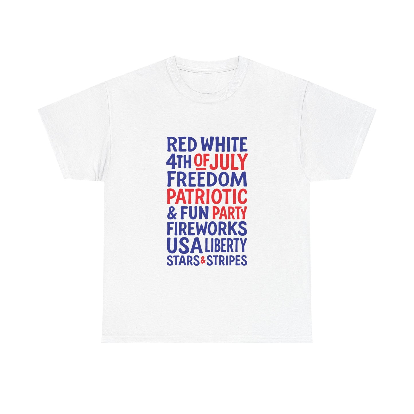 4th of July Words Graphic T-Shirt