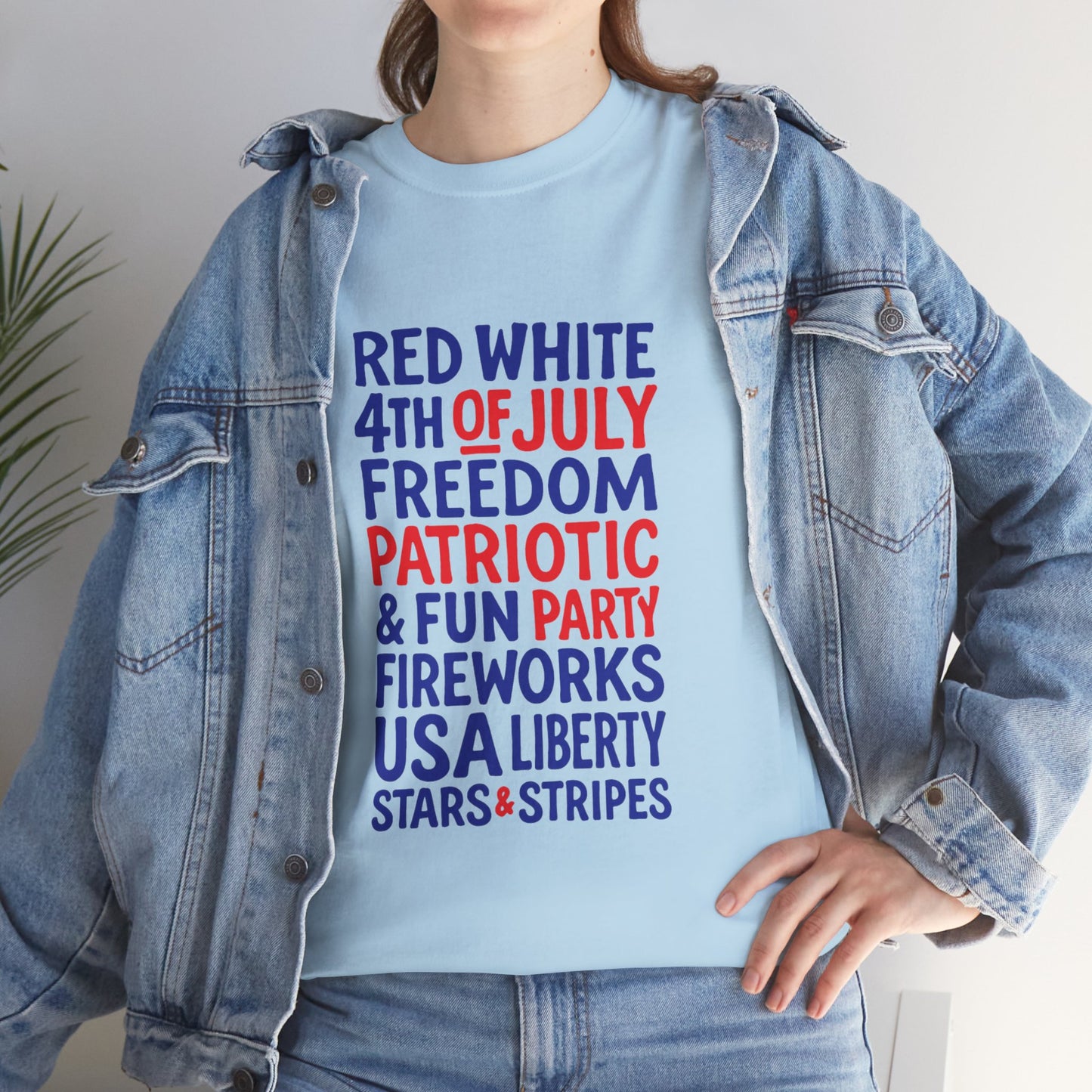 4th of July Words Graphic T-Shirt