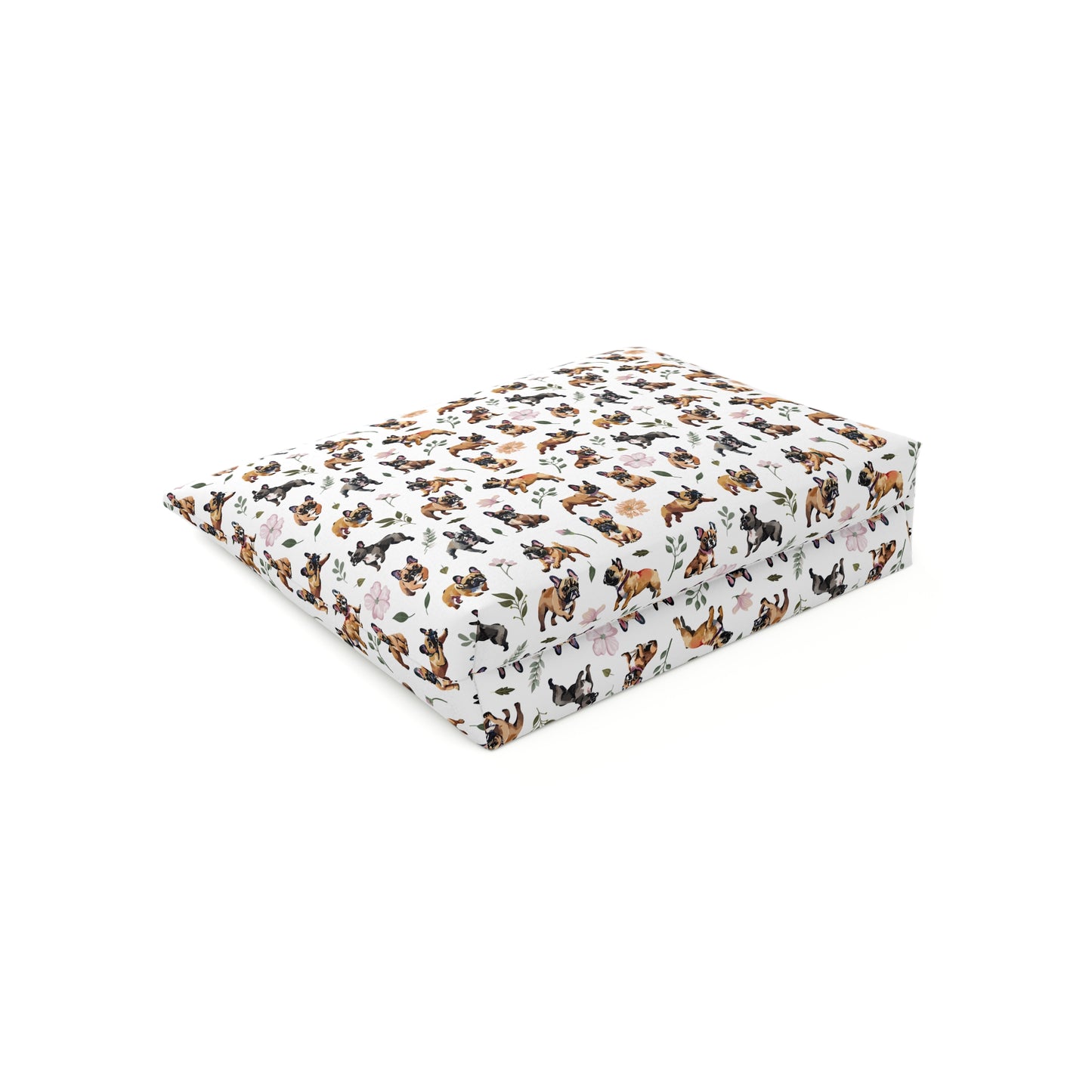 French Bulldog Print Cotton Cosmetic Bag/Makeup Organizer & Travel Pouch