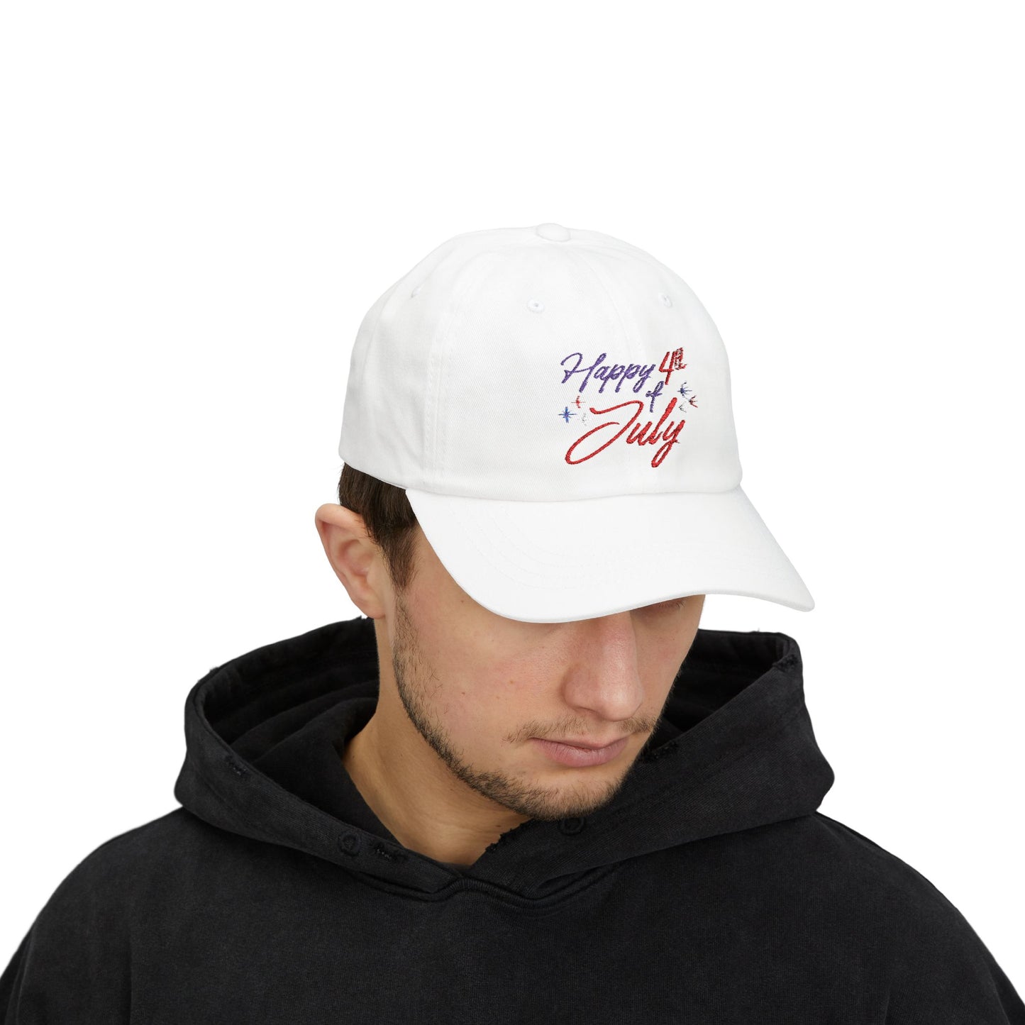 "Happy 4th of July" Classic Cotton Dad Cap