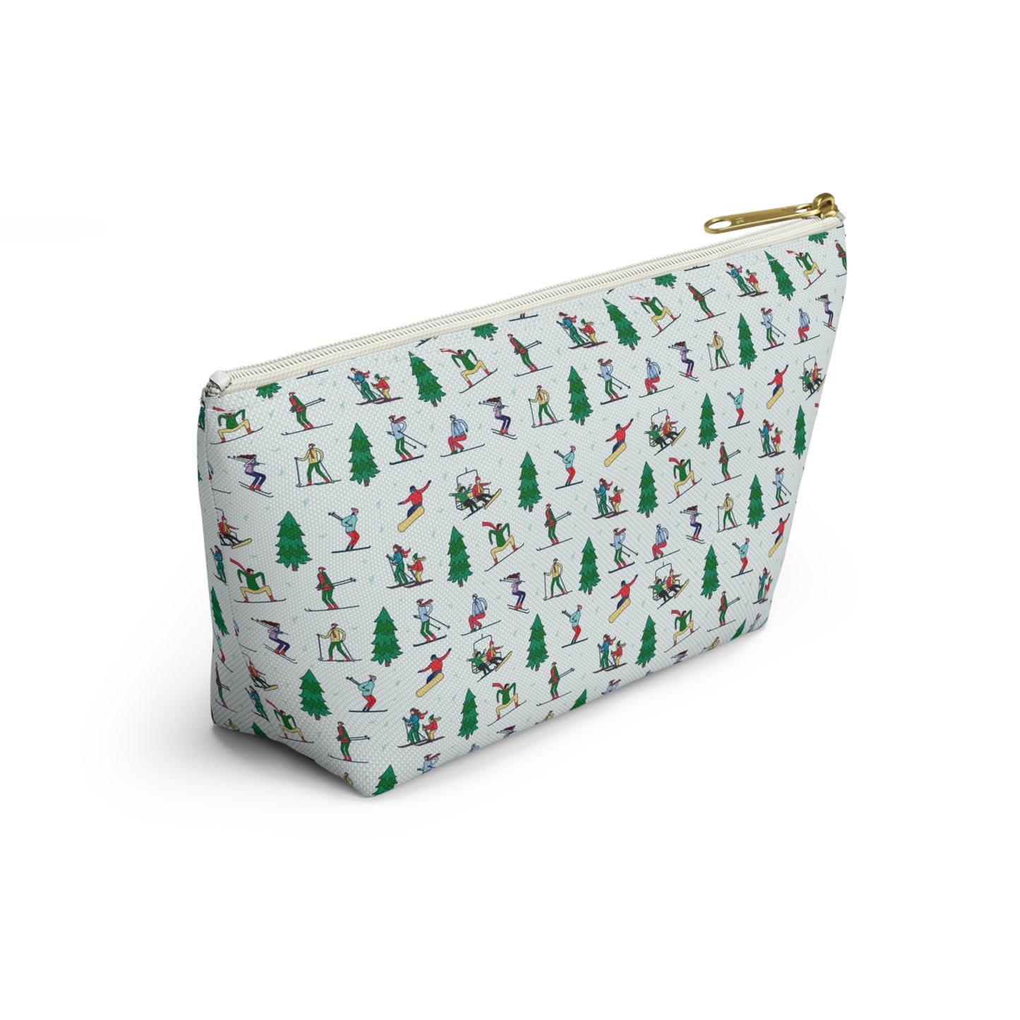 Winter Skiing Landscape Printed Pencil Case/Makeup Bag/Travel Pouch