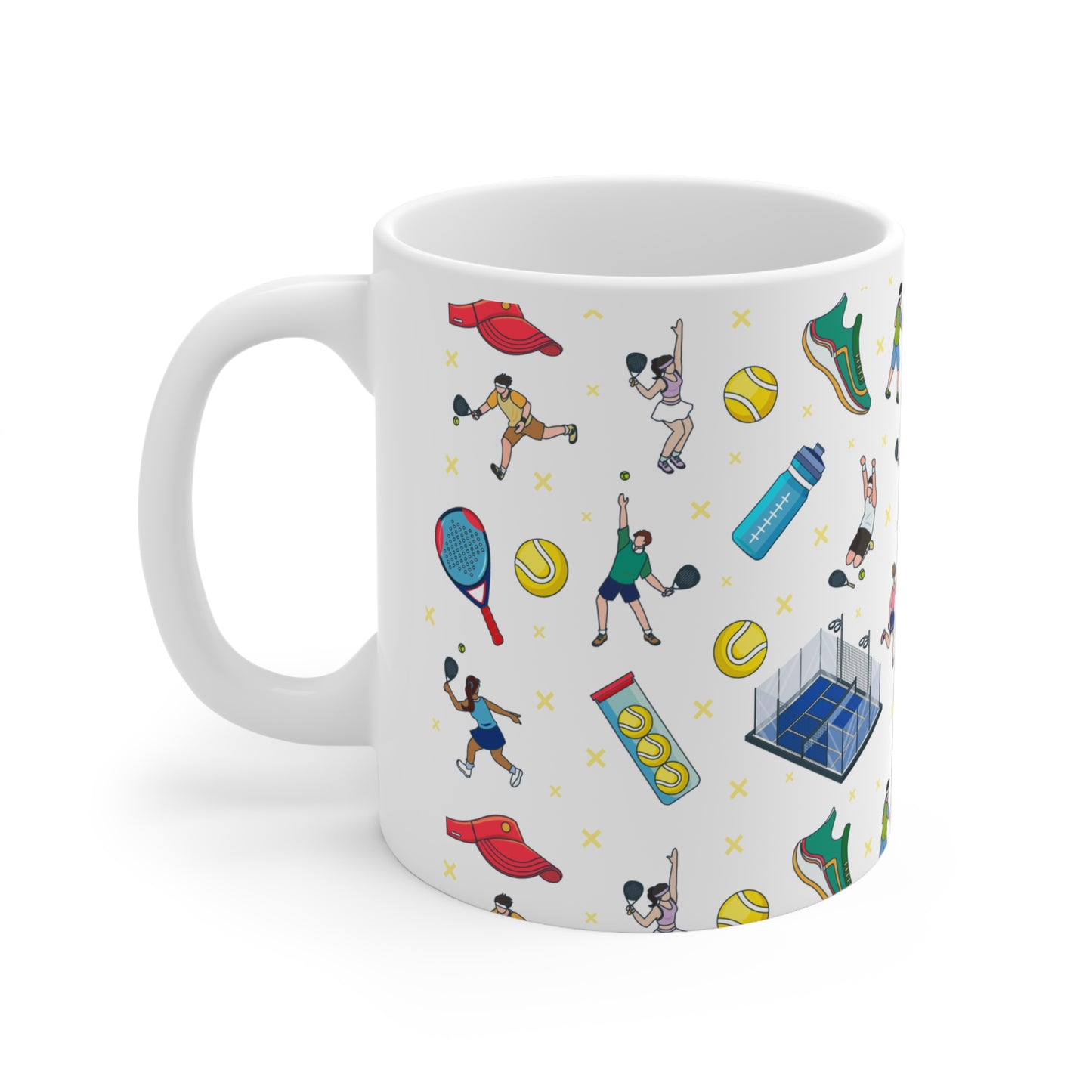 Padel Inspired Print 11oz Ceramic Mug