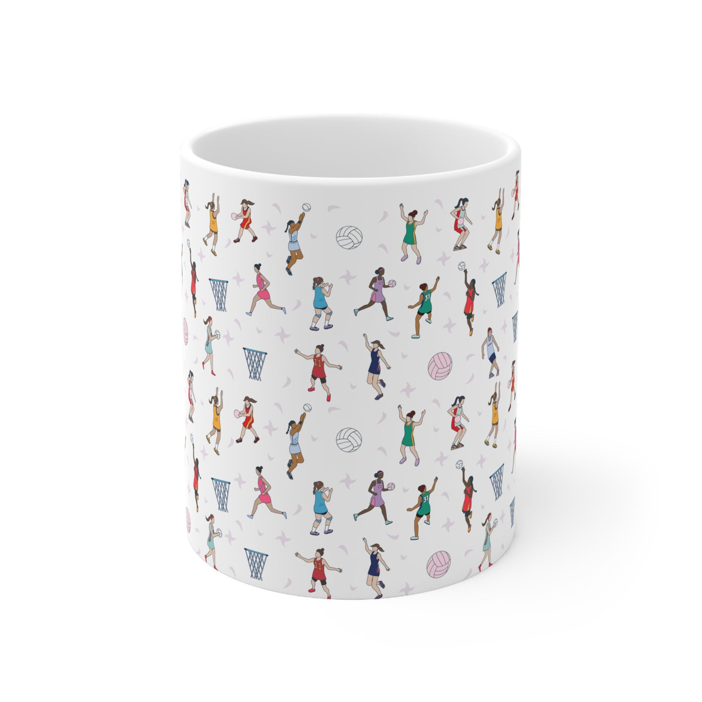 Netball Themed 11oz Ceramic Mug