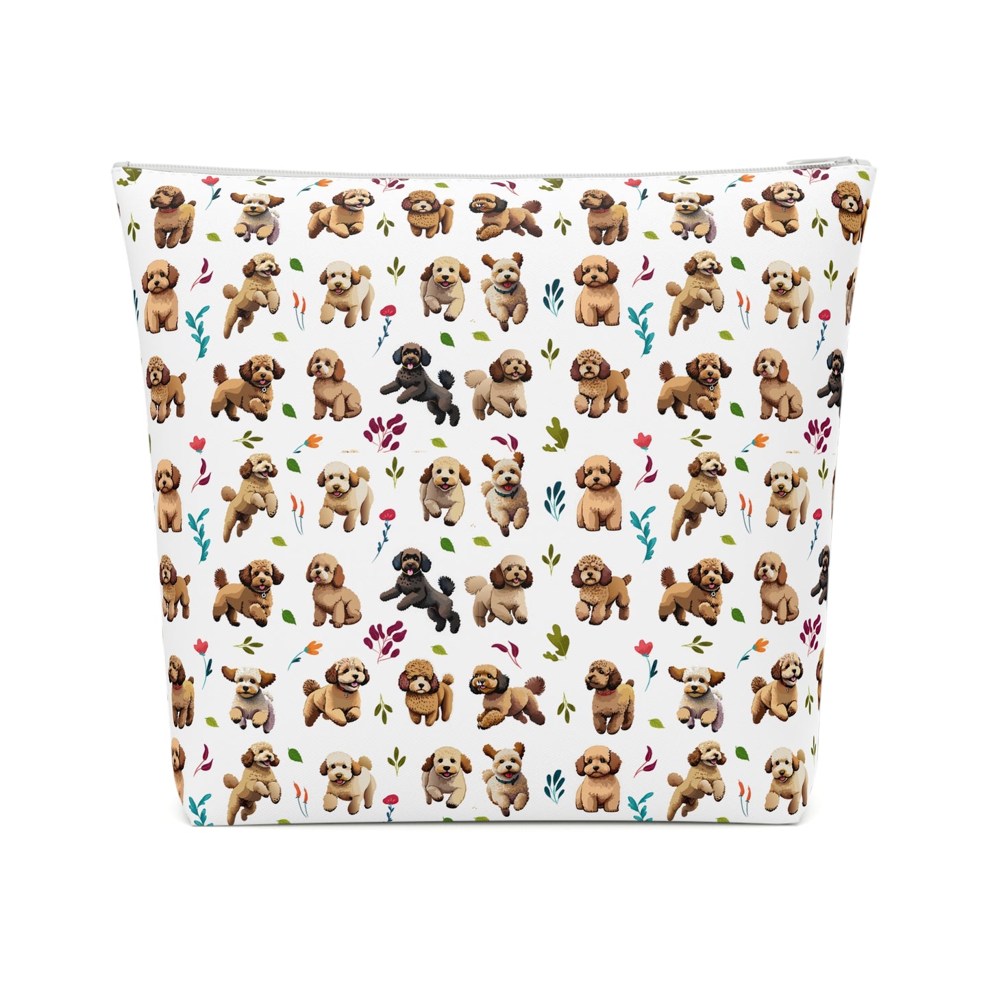 Cockapoo Print Cotton Cosmetic Bag/Makeup Travel Pouch