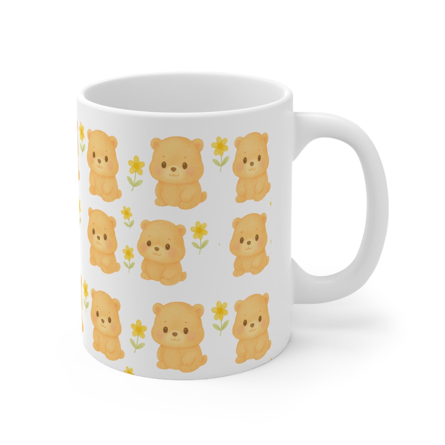 Kawaii Watercolor Style Groundhog Print 11oz Ceramic Mug