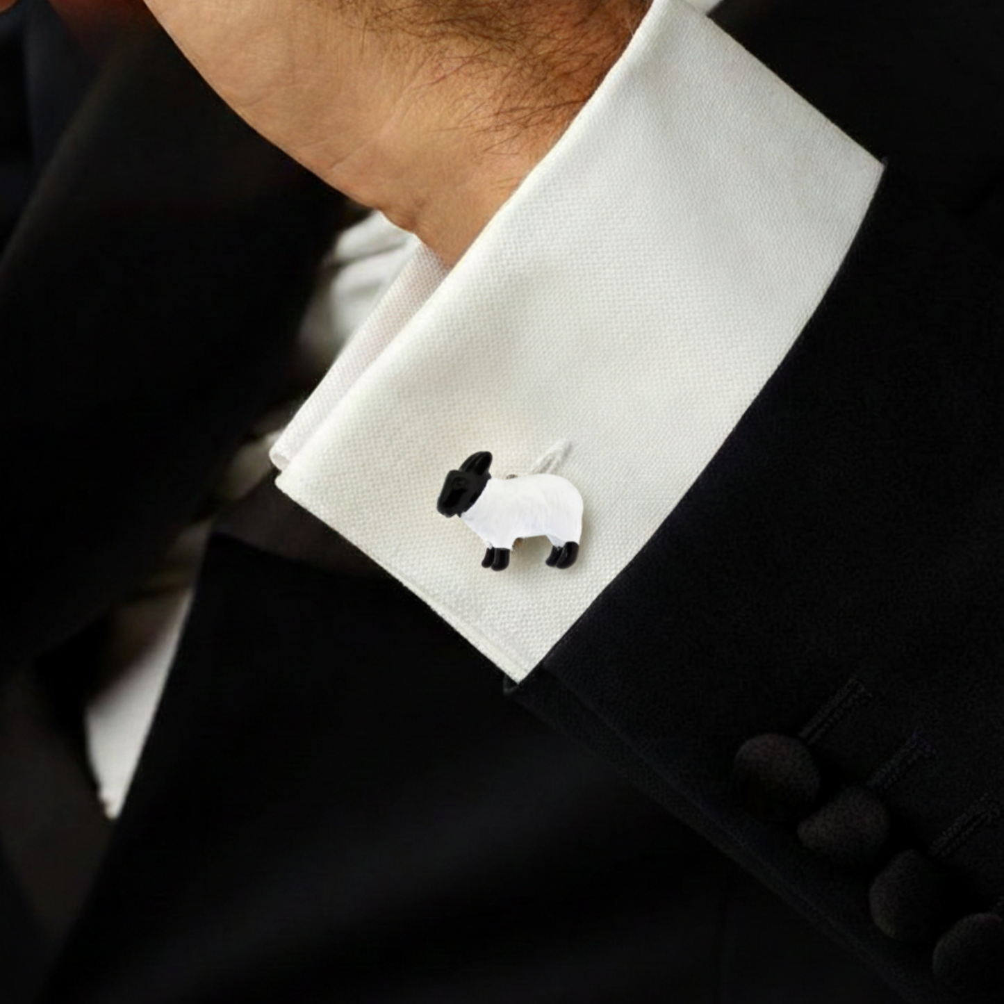 Black & White Sheep Cufflinks