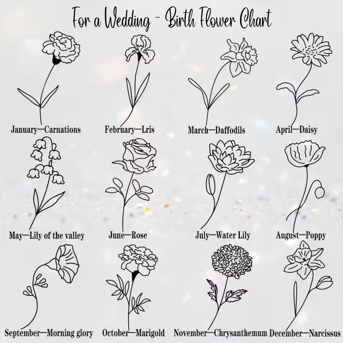 Custom Wooden Engraved Birth Flower Ring Box