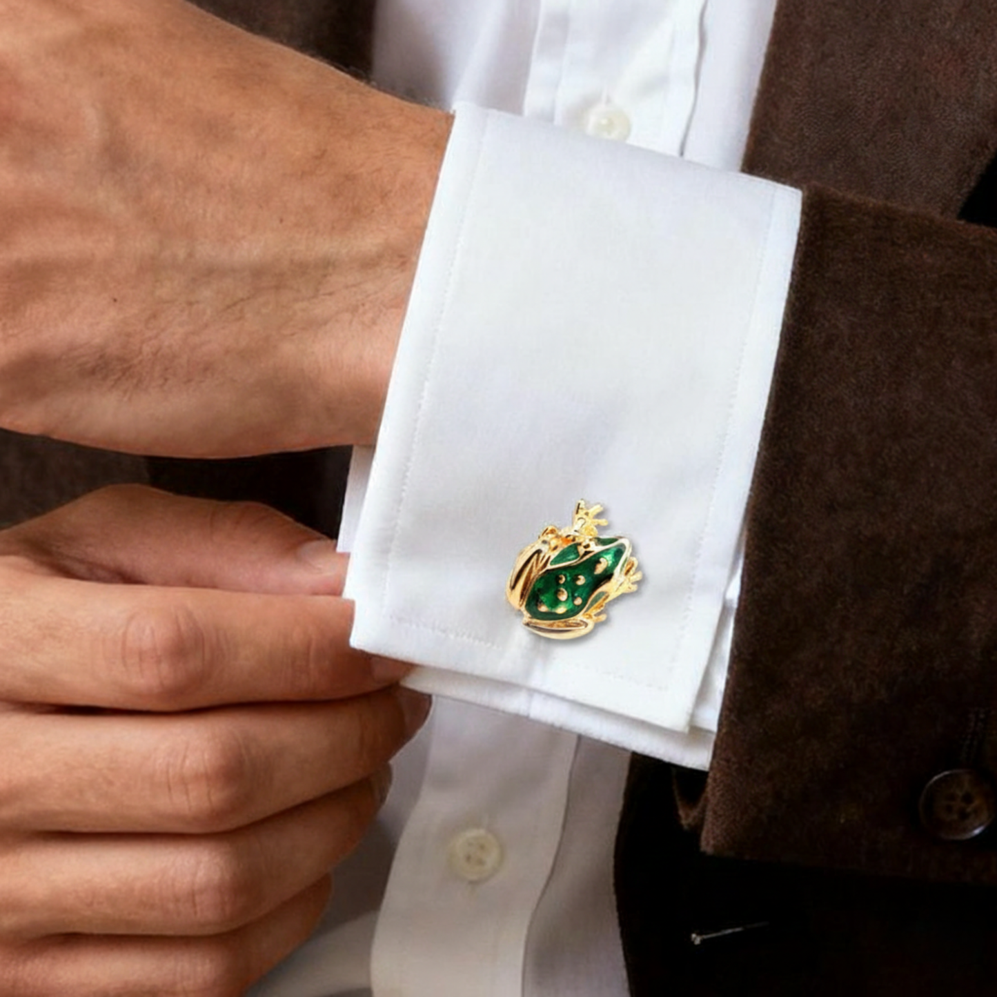 Golden Frog Cufflinks