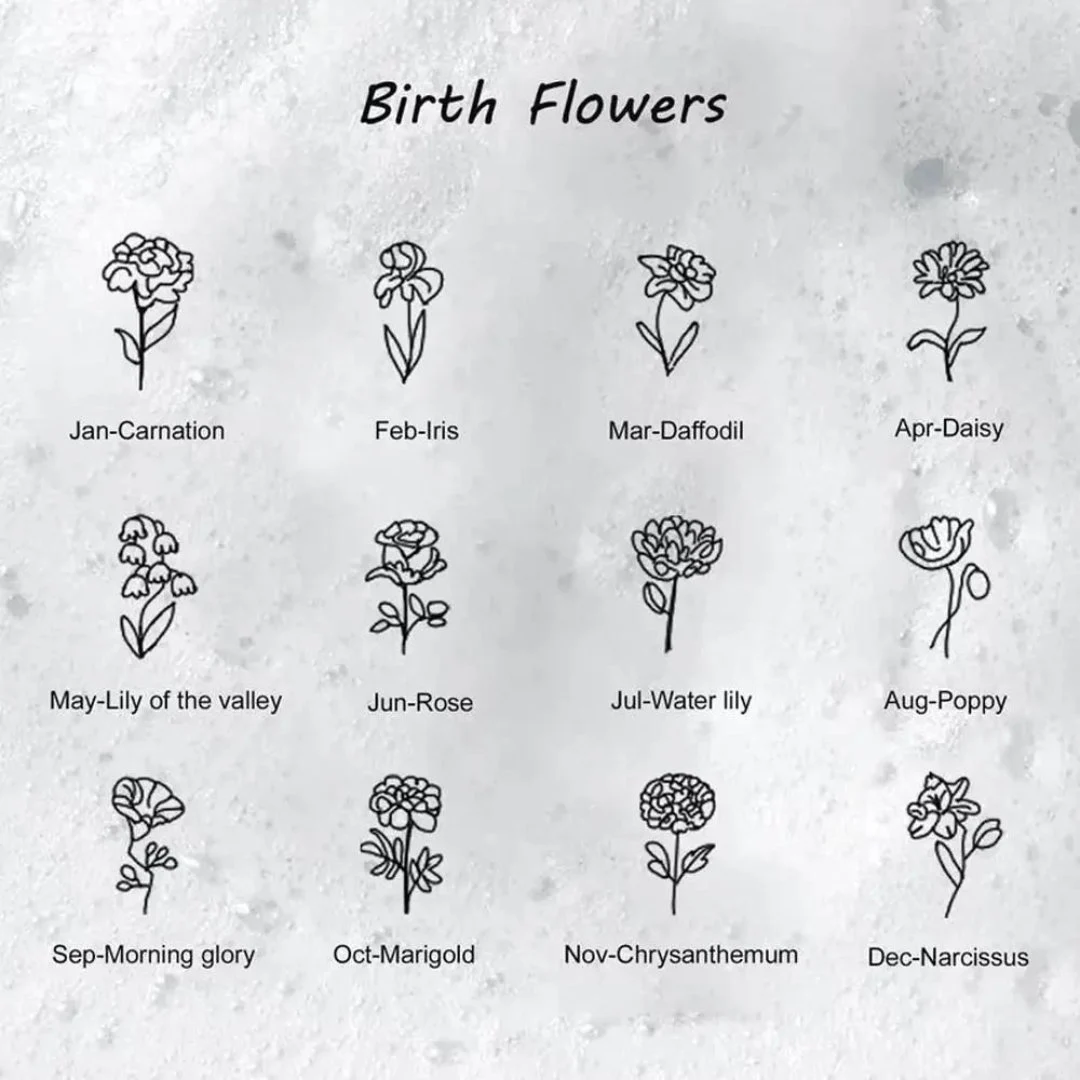 Custom Stethoscope Name Tag Charm with Birth Flower