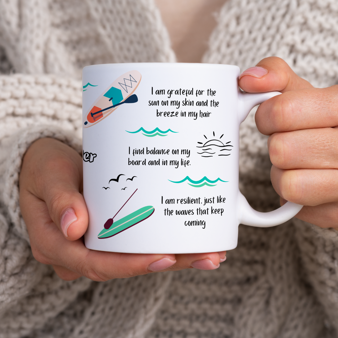 Paddle Boarder Positive Affirmations Mug