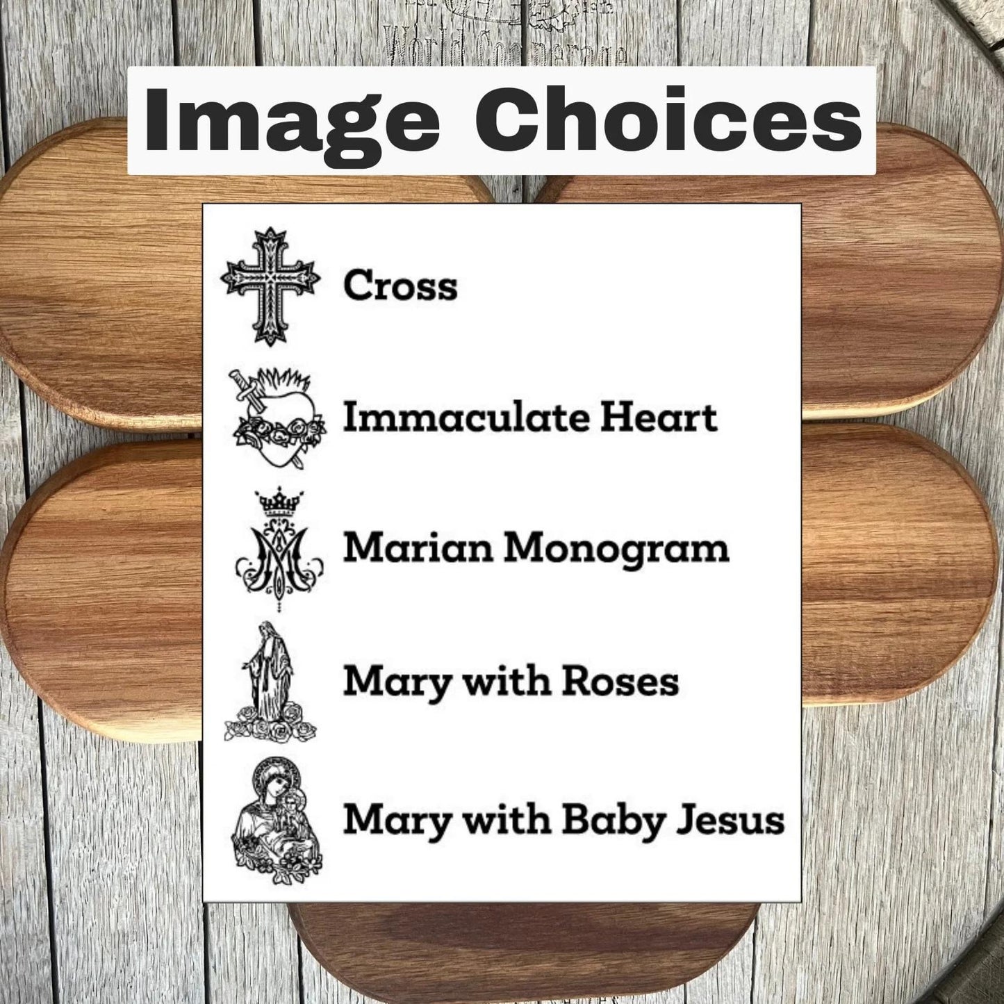 Custom Name Wooden Rosary Tray