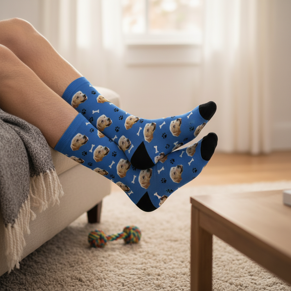 Custom Photo Pet Crew Socks