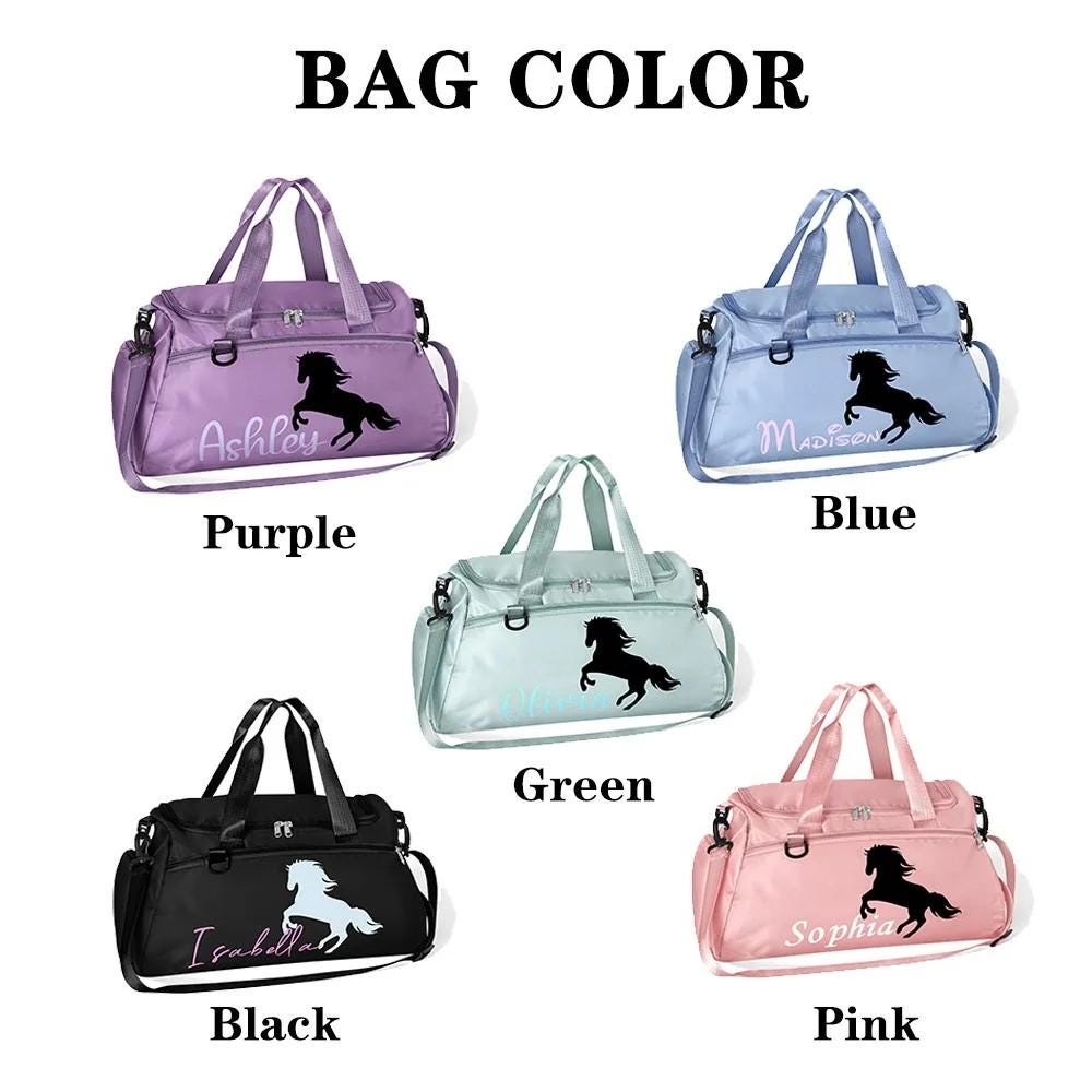 Personalized Name Horse Duffle Bag