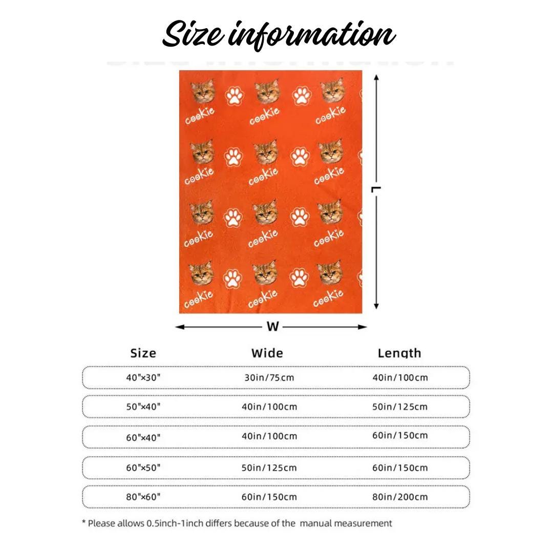 Custom Pet Photo & Name Blanket