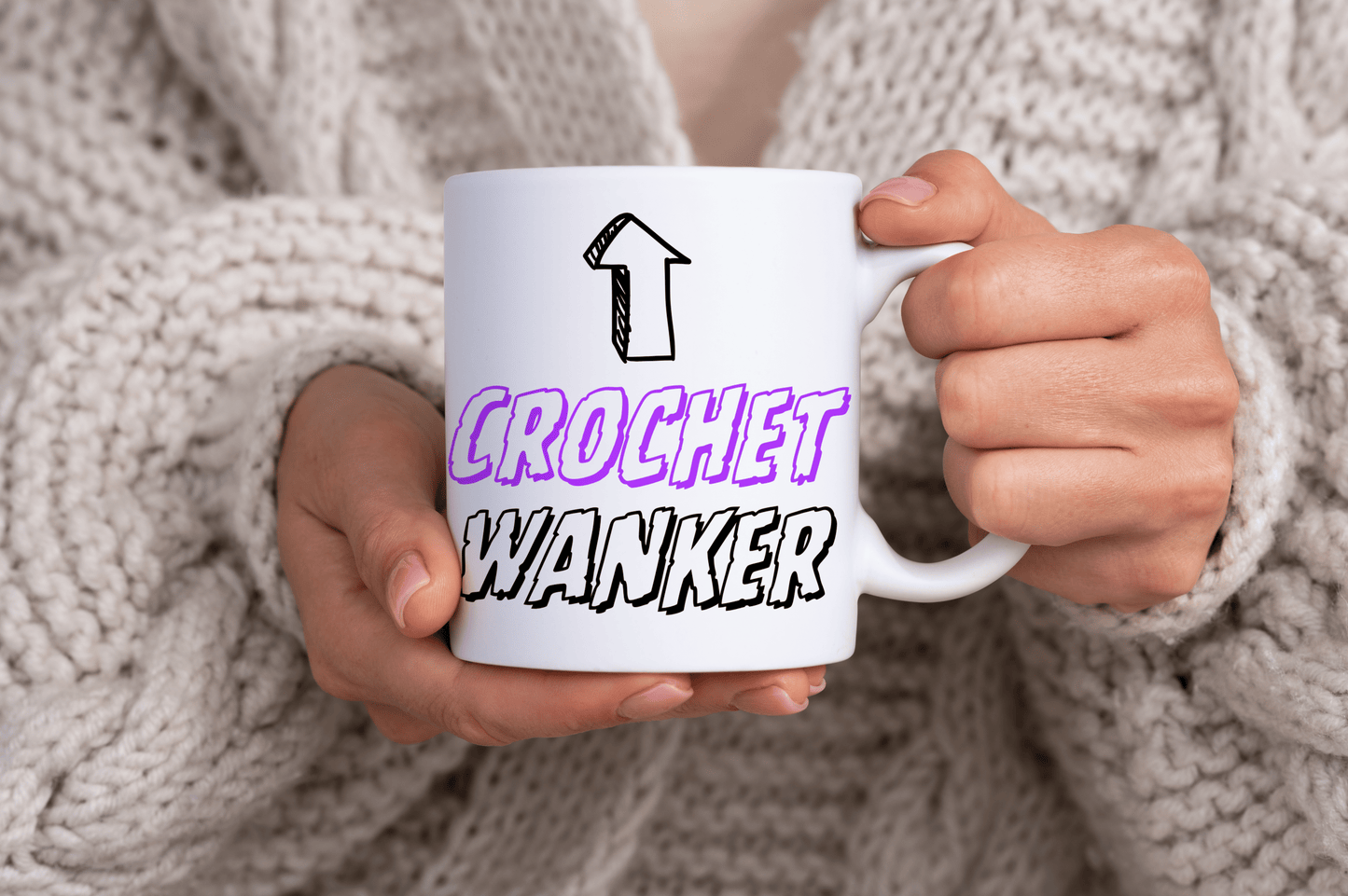 Crochet Wanker Quote 11oz Ceramic Mug
