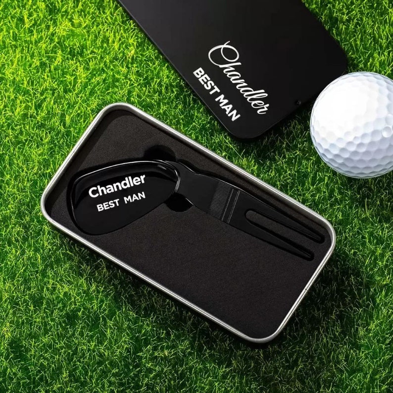 Customized Engraved Golf Divot Tool with Box