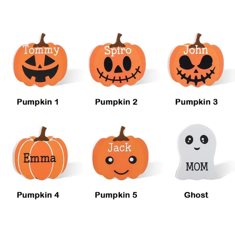 Custom Name Pumpkin Car Decorations