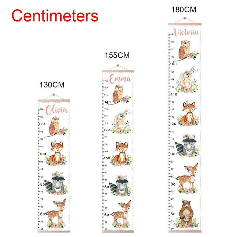 Growth Chart for Kids with Custom Name
