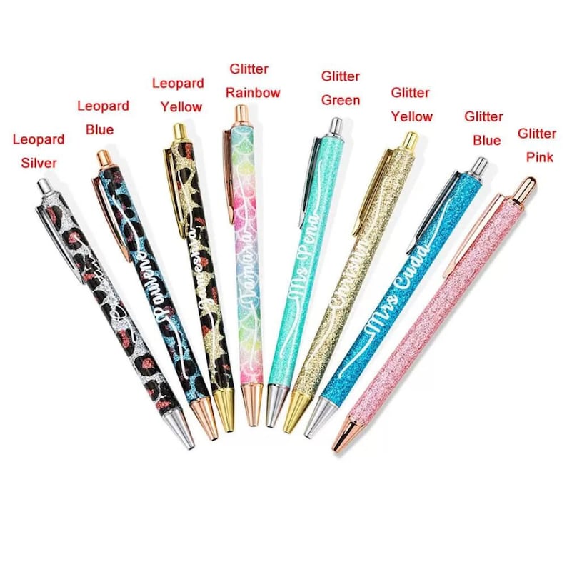 Personalized Name Glitter Pens