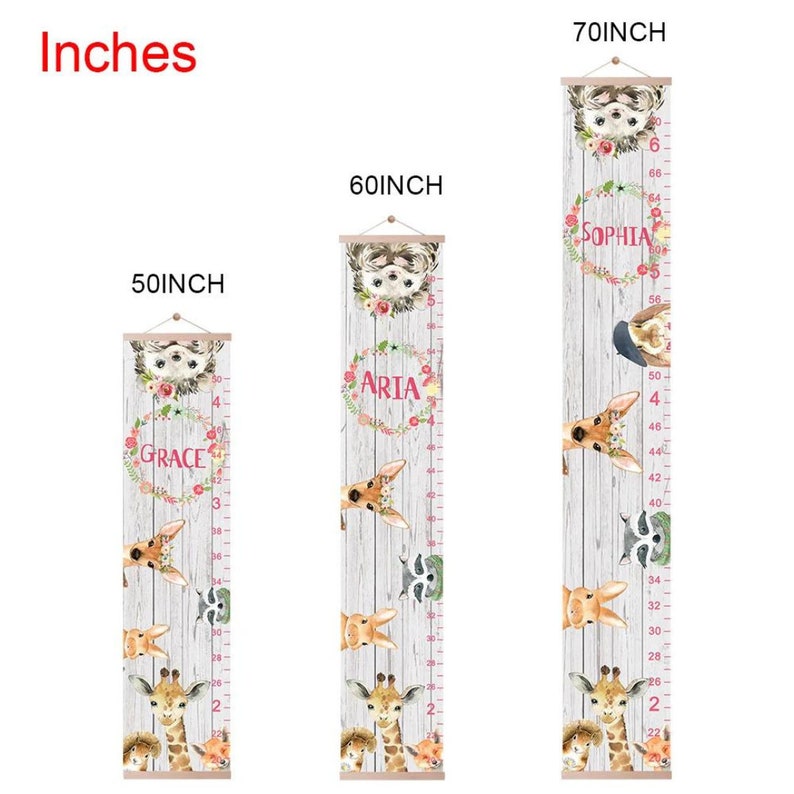 Growth Chart for Kids with Custom Name