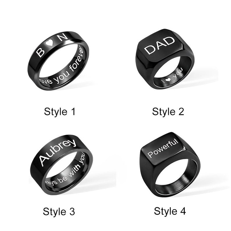 Personalized Promise Ring for Men