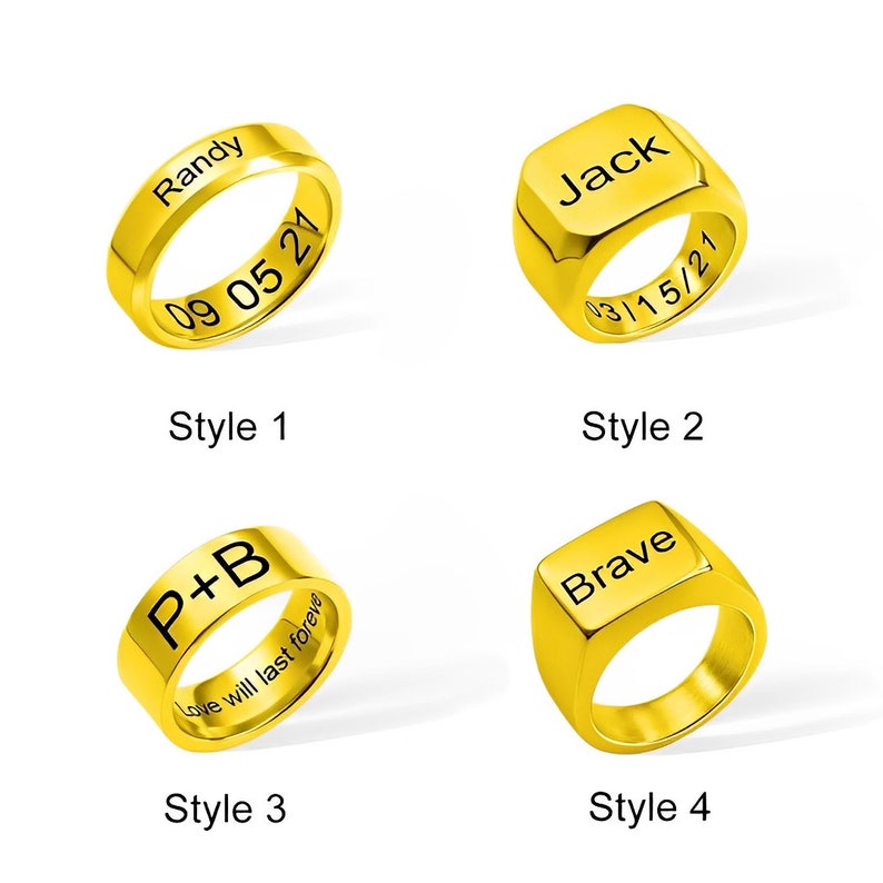 Personalized Promise Ring for Men