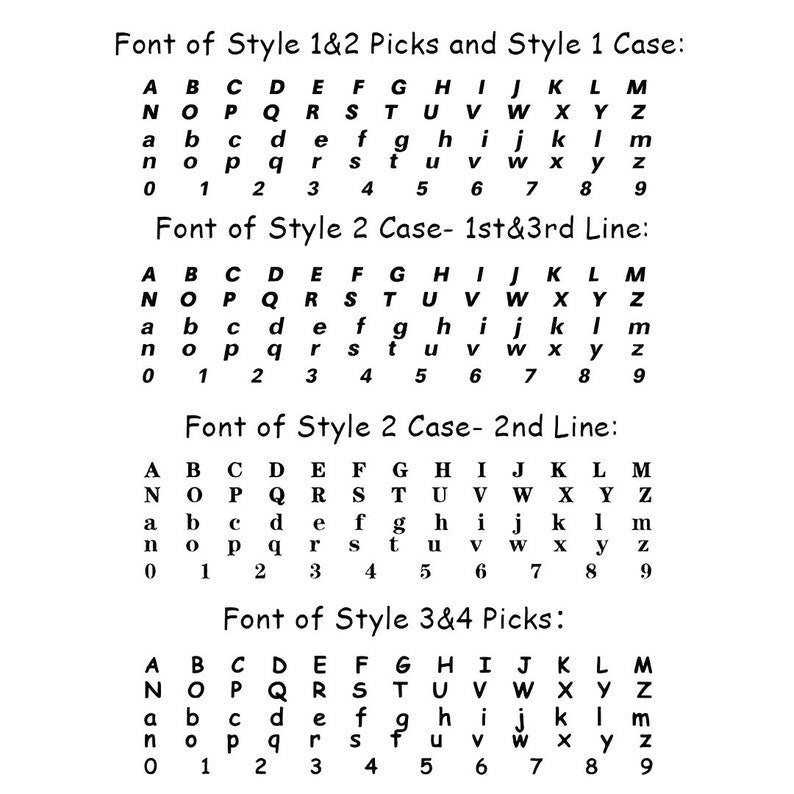 Guitar Picks With Custom Wooden Case