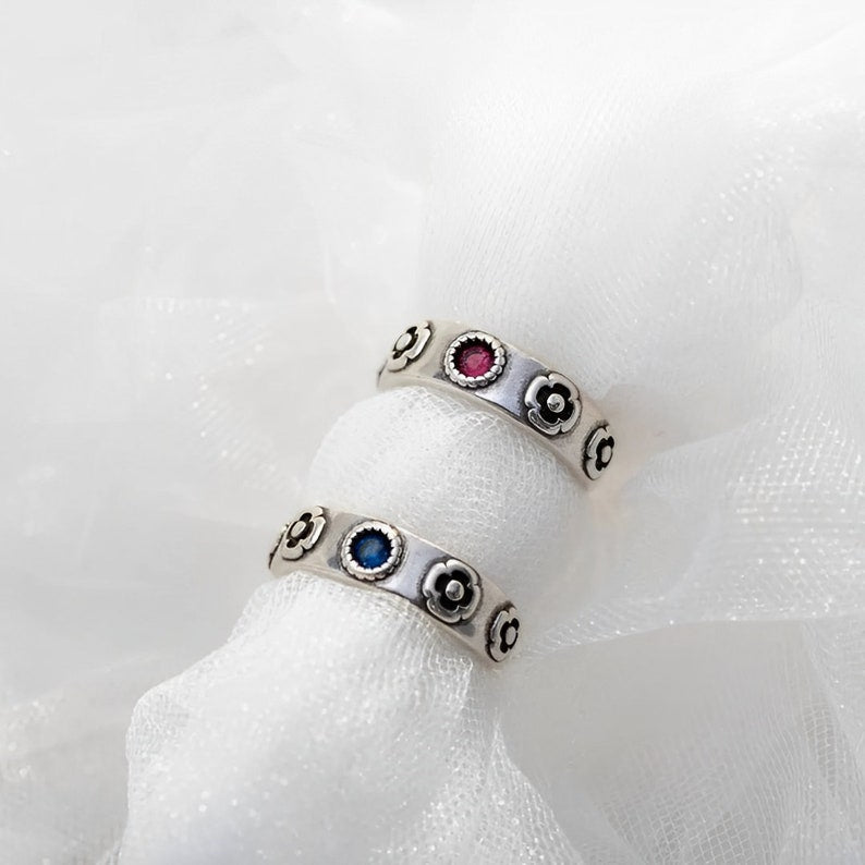 Vintage Celtic Style Couple's Ring Set