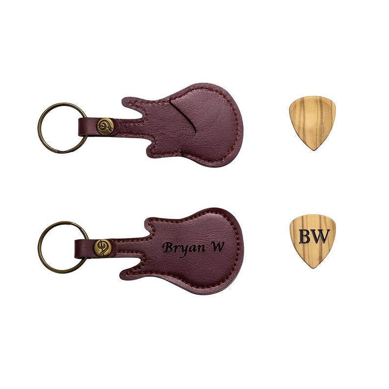 Customized Guitar Keyring and Guitar Pick