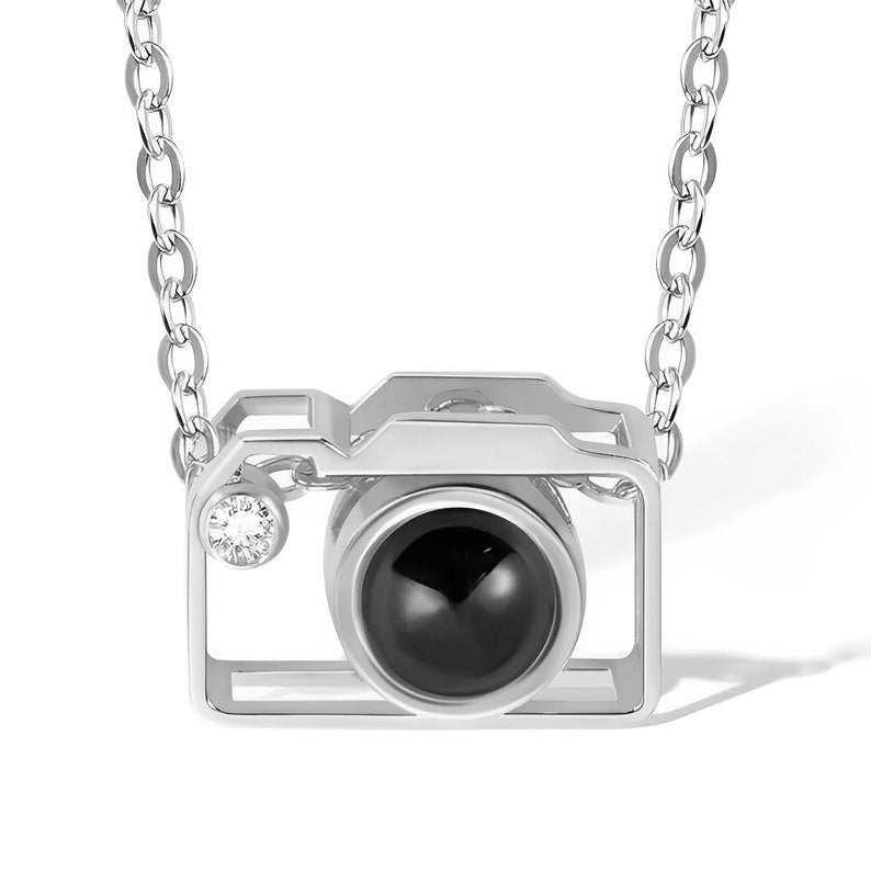 Personalized Photo Camera Projection Necklace