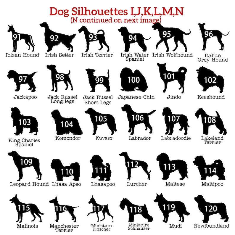 Personalised Dog Silhouette Wooden Ornament