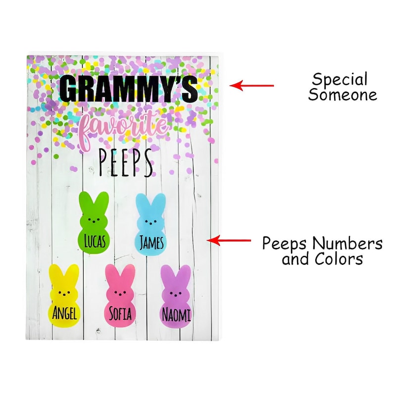 Personalized Name Easter Party Welcome Flag