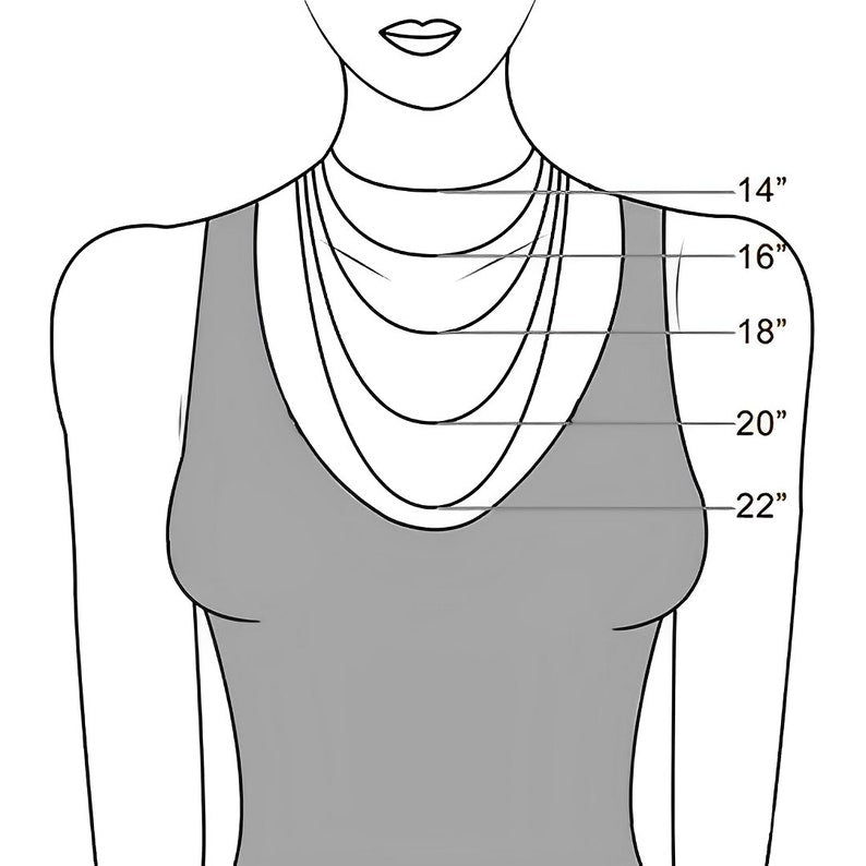 Wave Ring Holder Necklace with Zircona Crystals