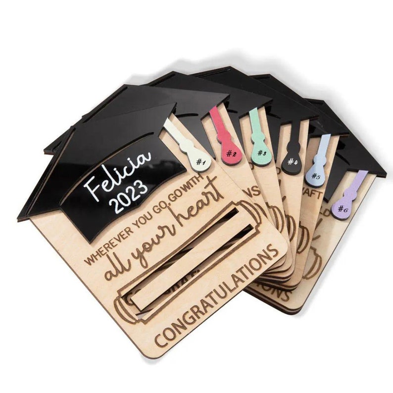 Personalized Graduation Money Holder with Engraved Message