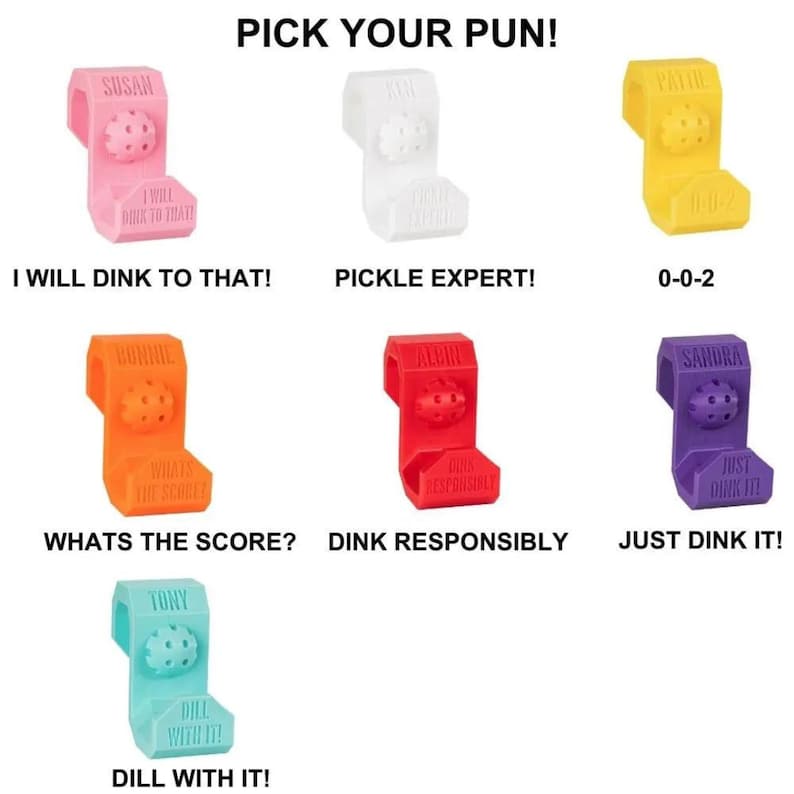 Personalized Name Pickleball Bag Hook