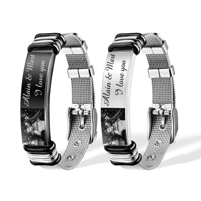Personalized Men’s Photo Bracelet
