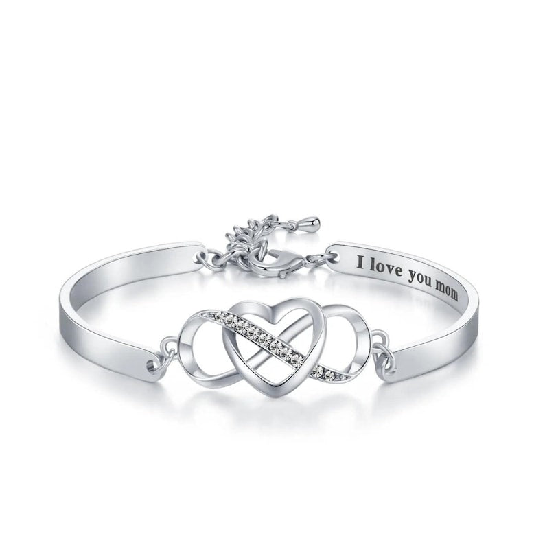 Heart Bangle Bracelet with Message Card