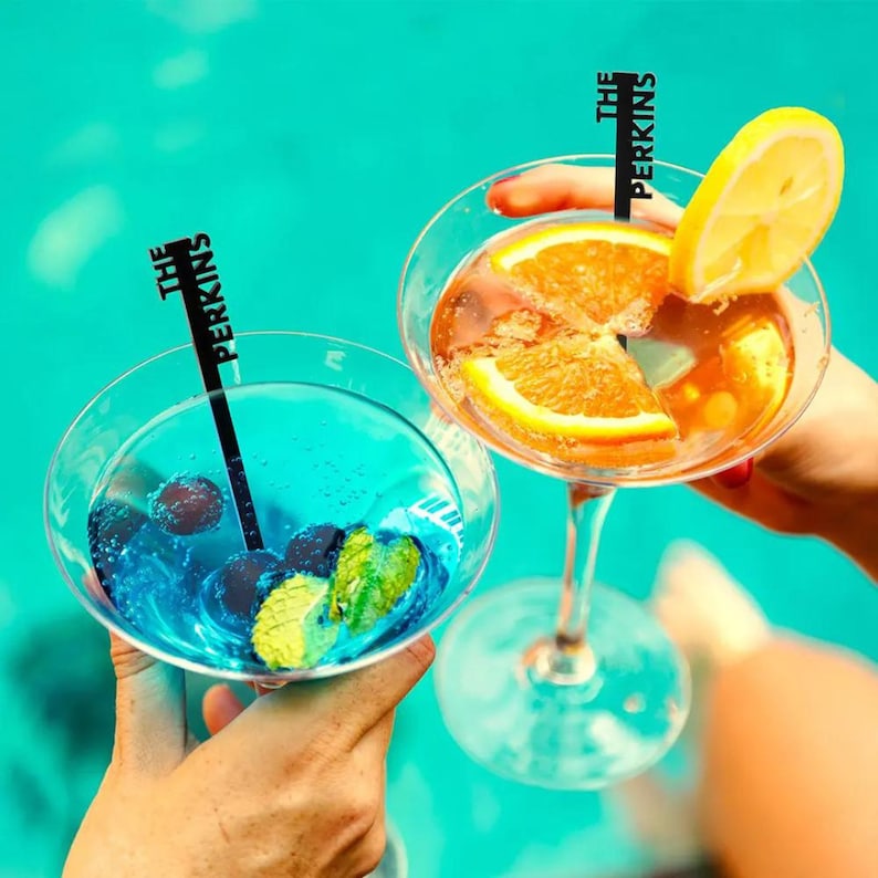 Custom Name Wedding Drink Stirrers