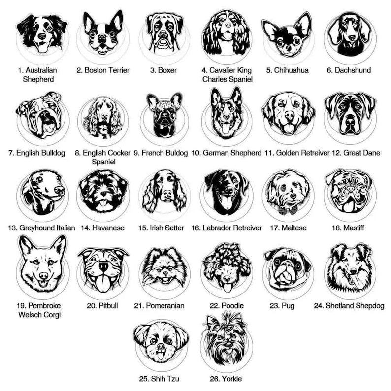 Custom Name Pet Portrait Necklace