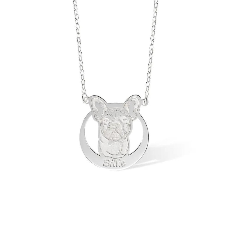 Custom Name Pet Portrait Necklace