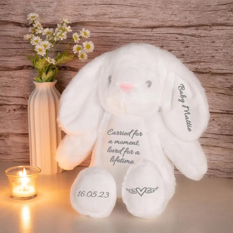 Personalized Baby Loss Keepsake Bunny