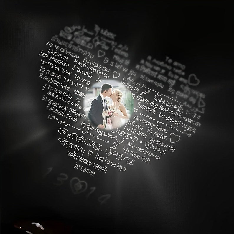 Custom Cow Photo Projection Necklace