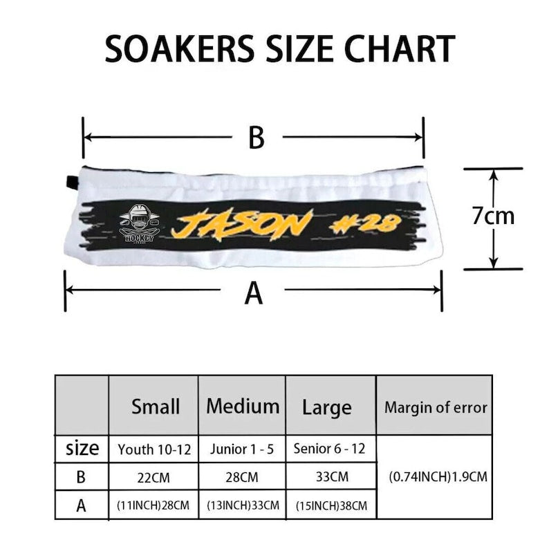 Personalized Ice Skate Blade Covers and Towel