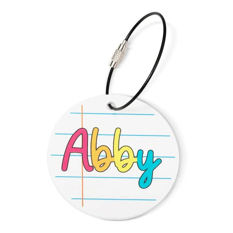 Personalized Kid's Name Bag Tag