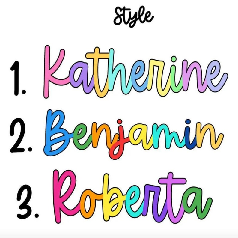 Personalized Kid's Name Bag Tag