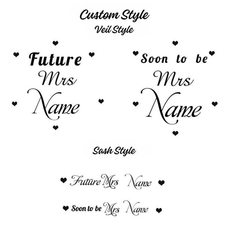 Personalized Hen Party Bride Veil